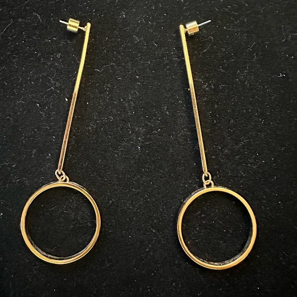 Jenny Bird long circle shoulder duster earrings - Picture 2 of 2